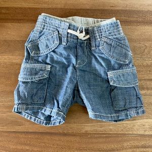 4/$20.00 Gap cargo denim shorts.